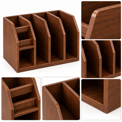 Wooden Vertical File Organizer