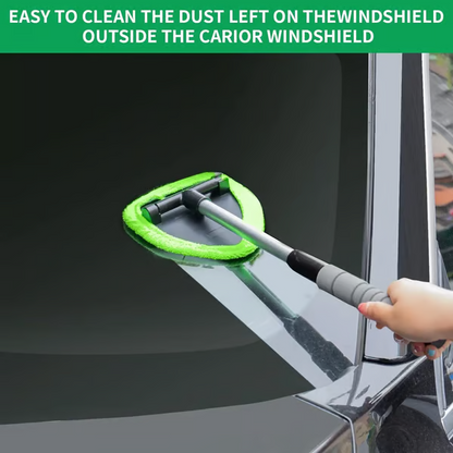 9-Piece Windshield Cleaning Kit – Extendable Handle & 180° Swivel Head