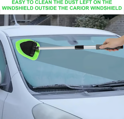 9-Piece Windshield Cleaning Kit – Extendable Handle & 180° Swivel Head
