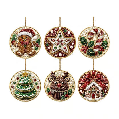 ⏳ LAST DAY: 50% OFF 🔥 6-Piece DIY Diamond Painting Christmas Ornament Kit