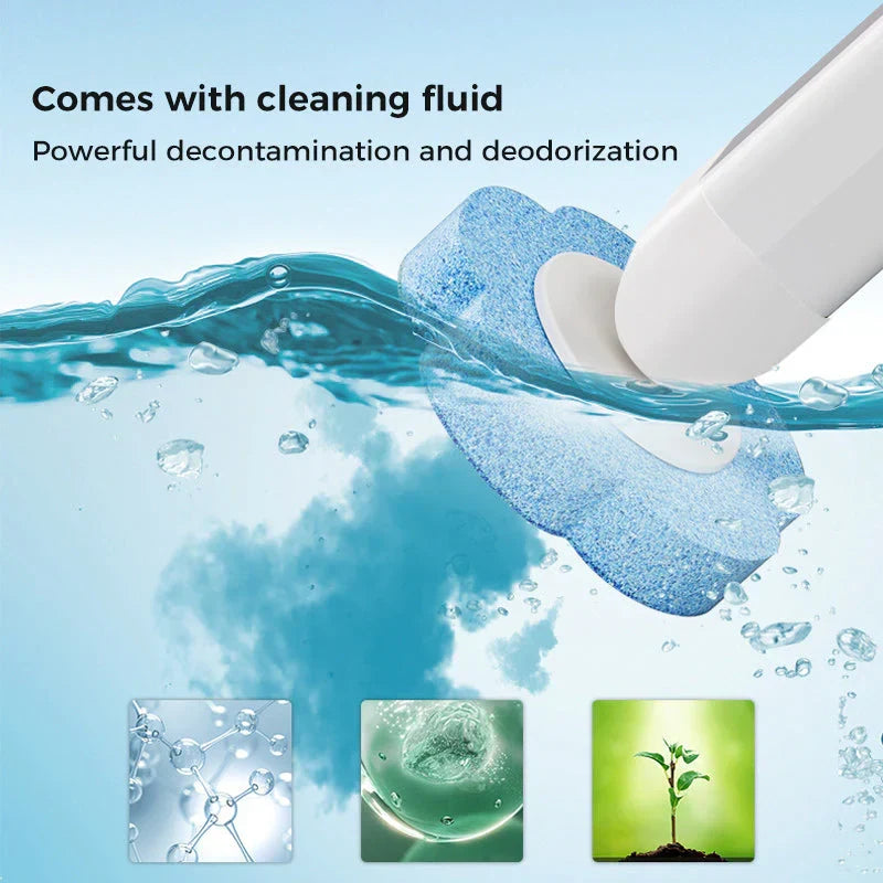 🧊Disposable Toilet Brush Set – with Built-In Cleaner & 24 Refills