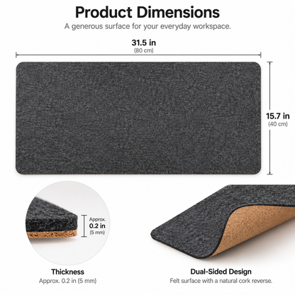 Felt & Cork Desk Mat