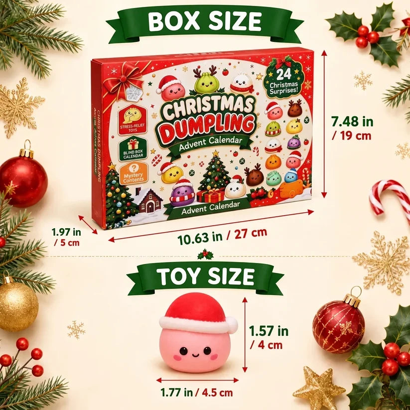 24-Day Mini Squishies Christmas Advent Calendar 2026