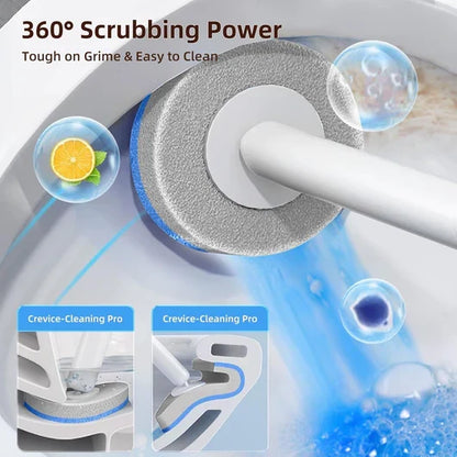 🧊Disposable Toilet Brush Set – with Built-In Cleaner & 24 Refills