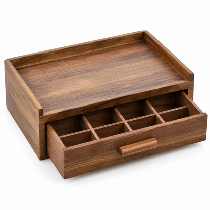 Wooden Drawer Desk Organizer