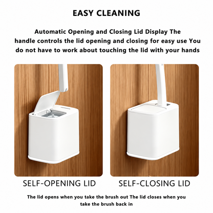🧊Disposable Toilet Brush Set – with Built-In Cleaner & 24 Refills